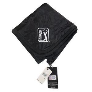 PGA TOUR Golf Club Head Cover Wrap Protector Black Fleece Lined NWT
